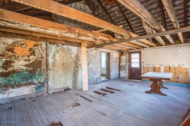 view of attic