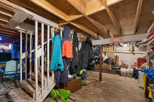 view of storage room