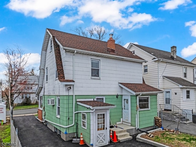 view of back of property