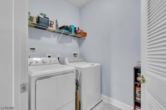 1103 Enclave Cir, Franklin Twp, NJ 08873 - laundry area featuring separate washer and dryer and baseboards