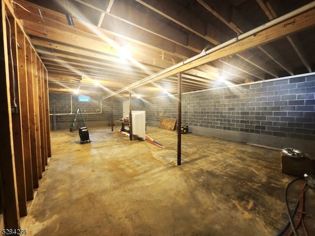 view of basement