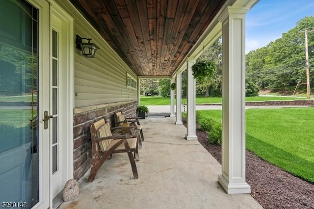 268 Stonehouse Rd, Bernards Twp, NJ 07920 - porch with a lawn