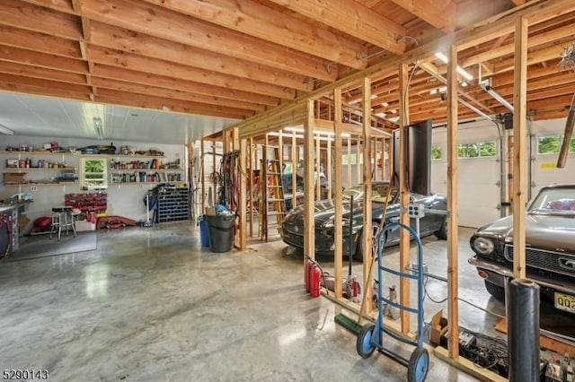 268 Stonehouse Rd, Bernards Twp, NJ 07920 - basement featuring healthy amount of natural light and a workshop area