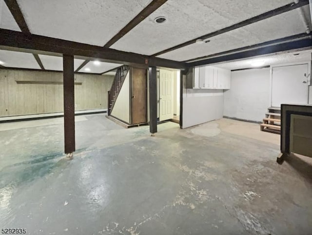 view of basement