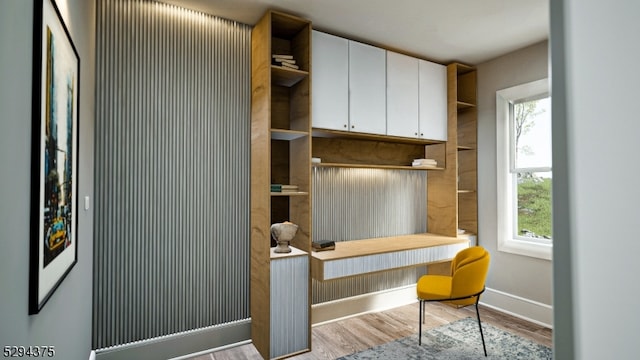 mudroom featuring hardwood / wood-style flooring