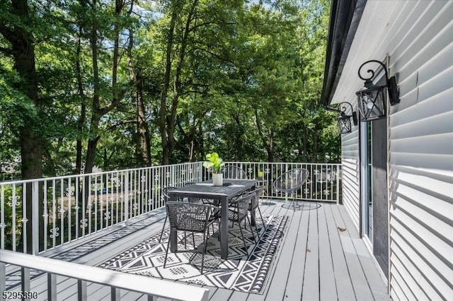 view of wooden terrace