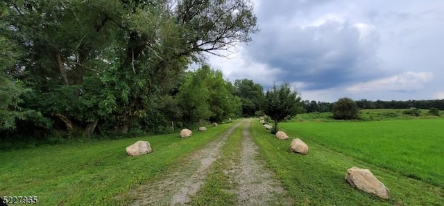 view of home's community featuring a yard