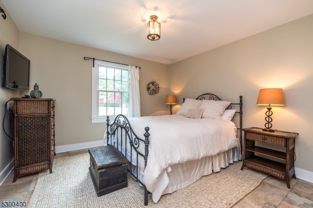 view of tiled bedroom