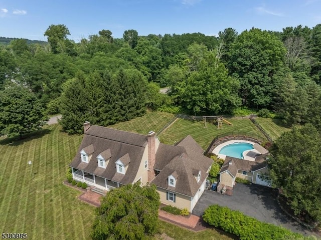 birds eye view of property