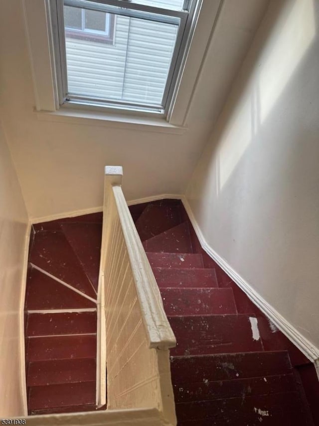70 Campfield St, Irvington Twp, NJ 07111 - stairs featuring baseboards