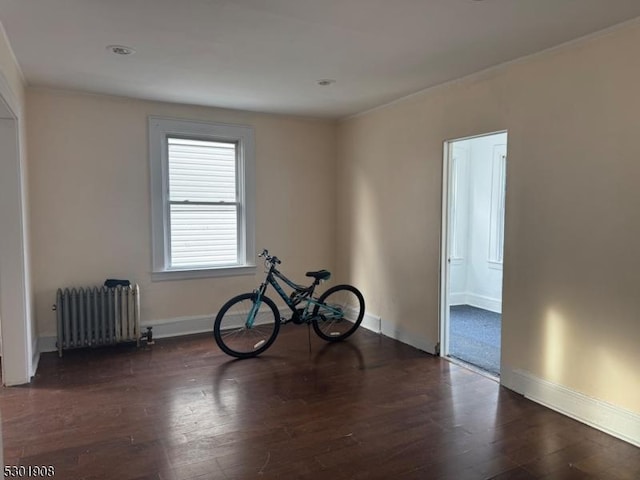 70 Campfield St, Irvington Twp, NJ 07111 - misc room with radiator, wood finished floors, and baseboards