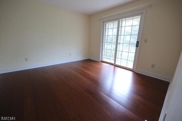 203 Jamestown Rd, Bernards Twp, NJ 07920 - unfurnished room with dark wood-style flooring and baseboards