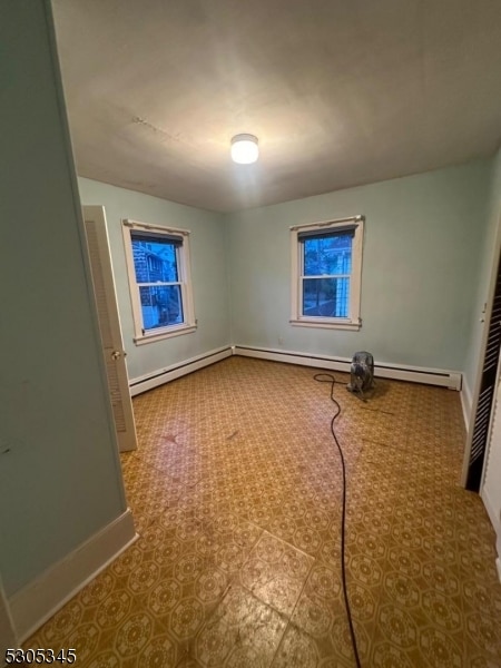 empty room featuring tile patterned flooring