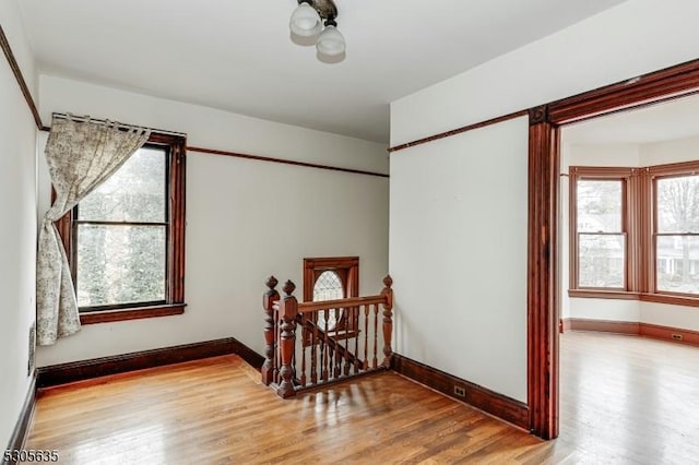 interior space with light wood-type flooring