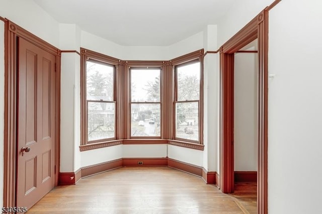 interior space featuring light wood-type flooring