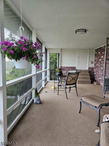 view of sunroom / solarium