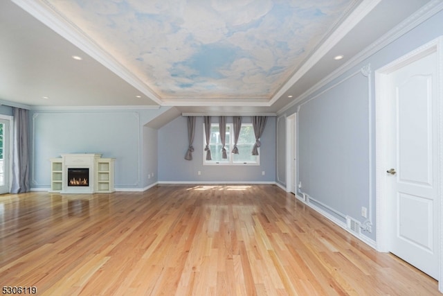 interior space with light wood-type flooring and a wealth of natural light