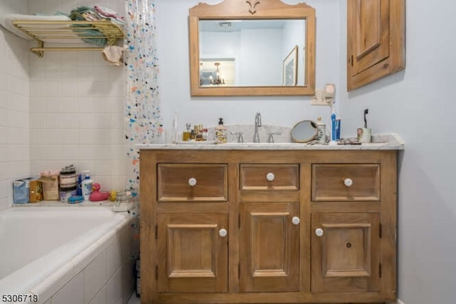 bathroom with vanity