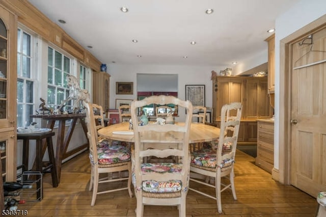 dining room featuring hardwood / wood-style floors