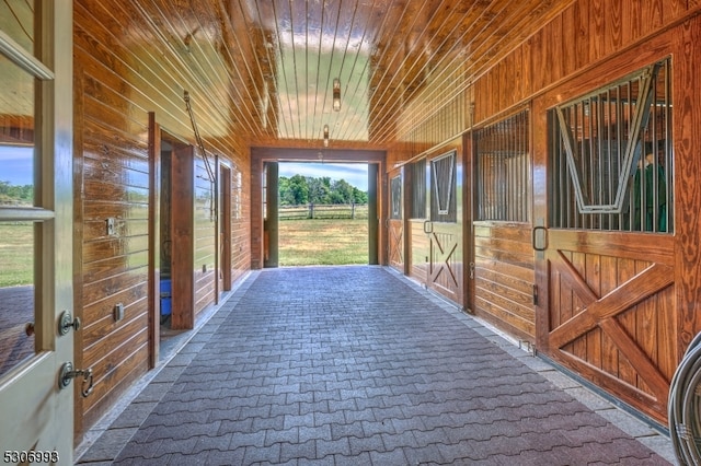 view of horse barn