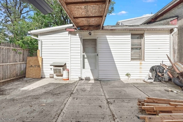 rear view of house featuring a patio