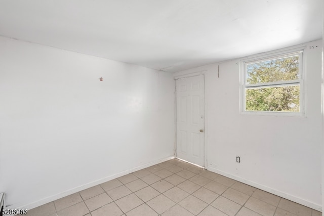 view of tiled empty room