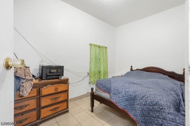 view of tiled bedroom