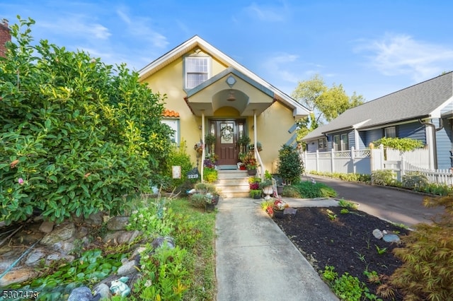 view of bungalow-style home