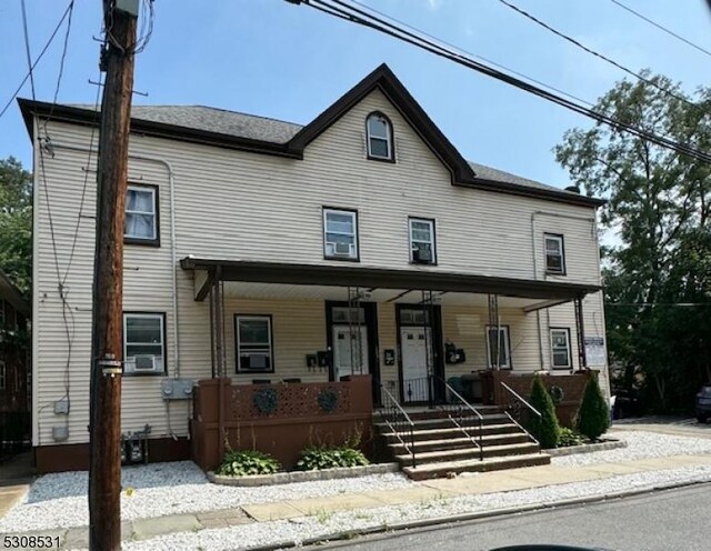 view of front of property with a porch