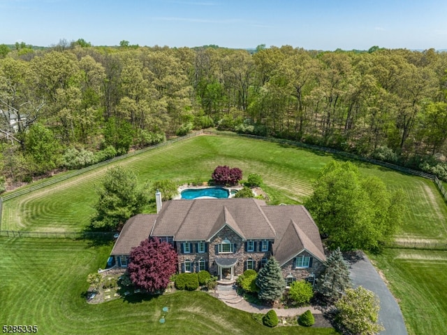 birds eye view of property