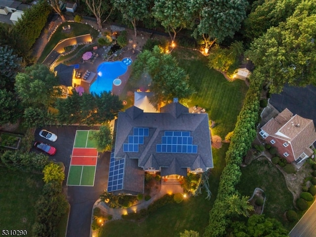 birds eye view of property