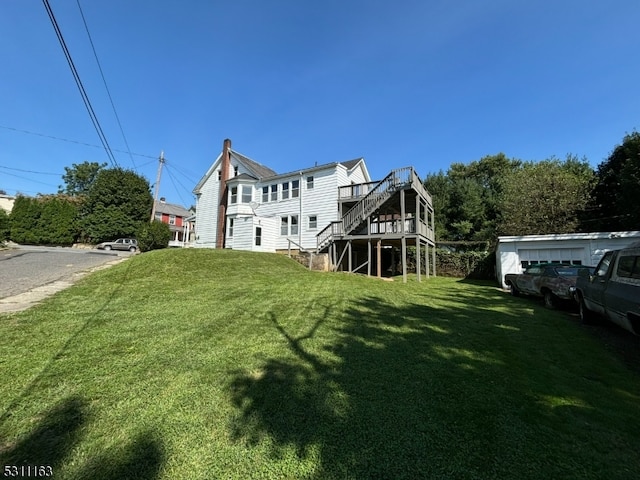 exterior space featuring a wooden deck