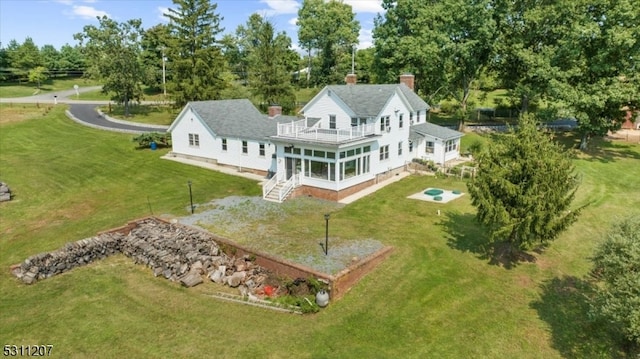 birds eye view of property