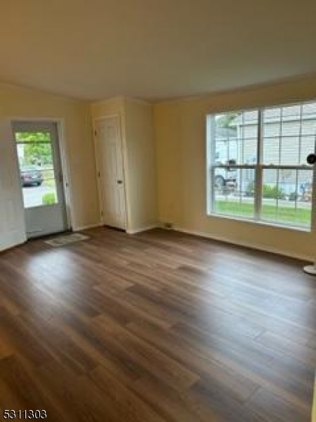 interior space featuring dark wood-type flooring