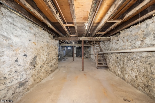 view of basement