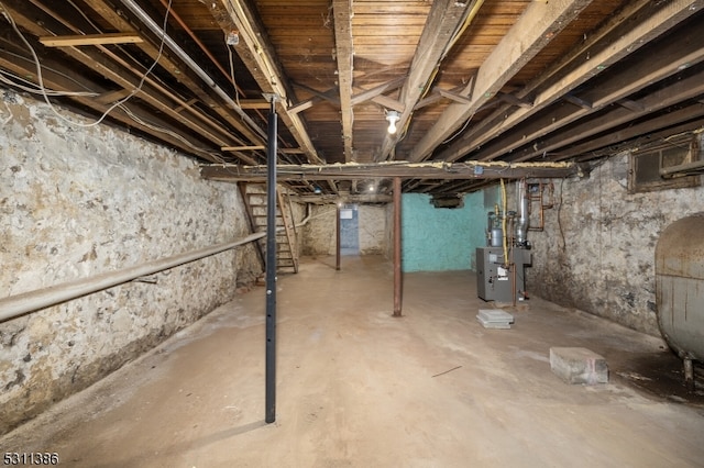 view of basement