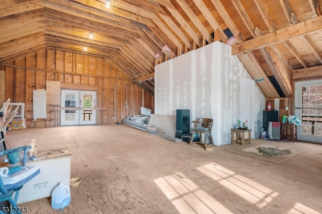 view of attic