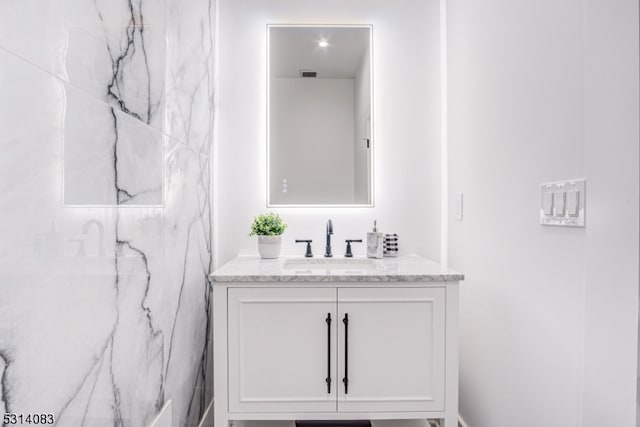 bathroom featuring vanity