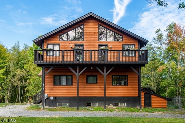 view of rear view of property