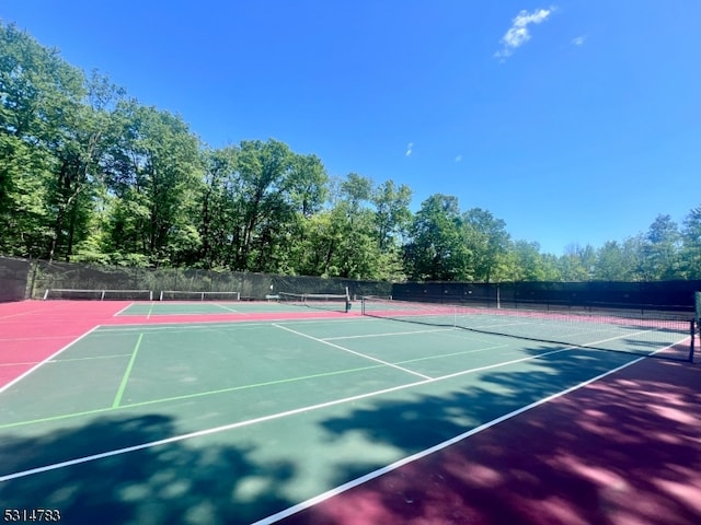 view of tennis court