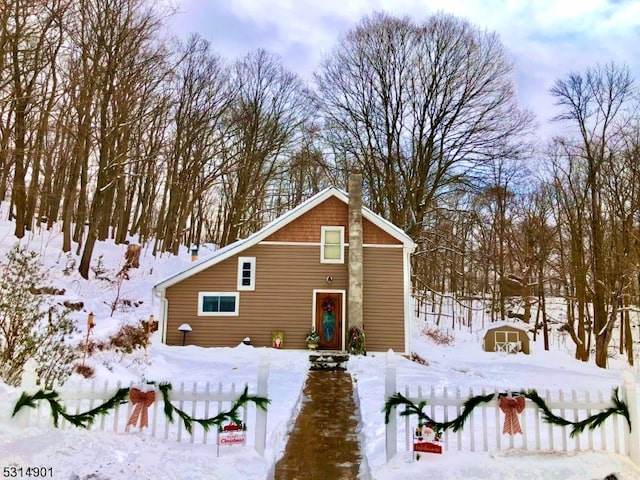 view of front of home