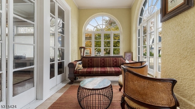 view of sunroom / solarium