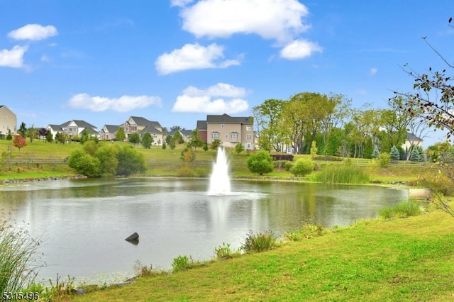 view of water feature