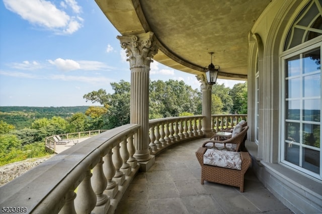 view of balcony