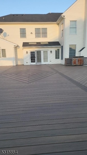 exterior space with a wooden deck