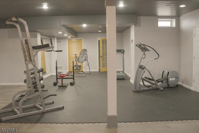 view of workout room