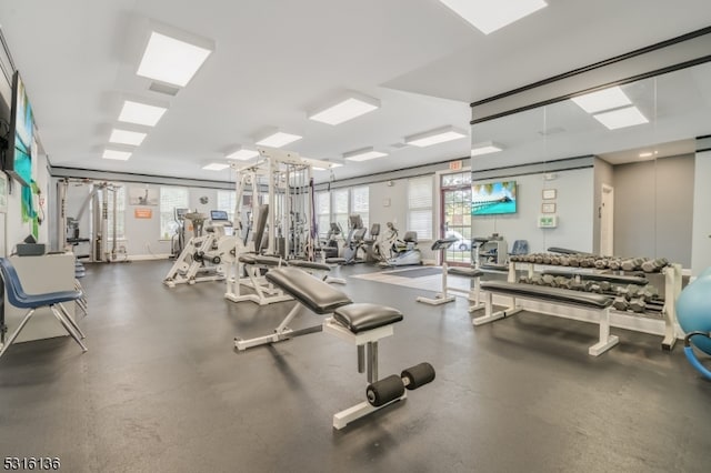 view of exercise room