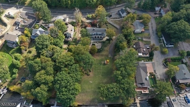 bird's eye view with a residential view