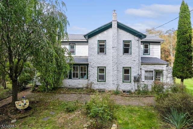 view of rear view of property