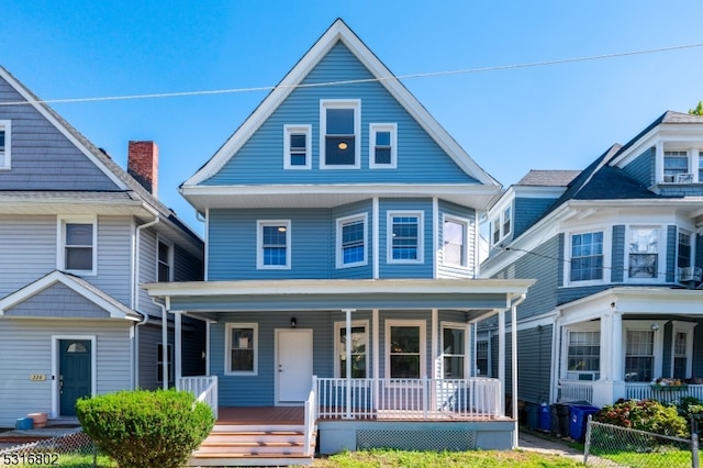 view of front of home featuring a porch